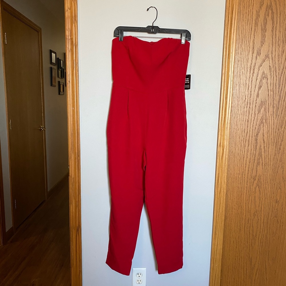Red jumpsuit